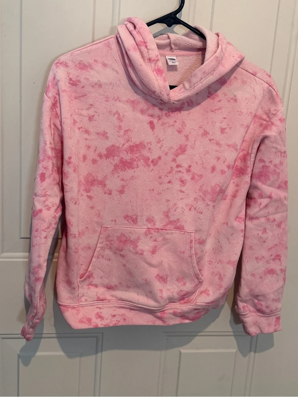 Old Navy Pink Tie-Dye Hooded Sweatshirt